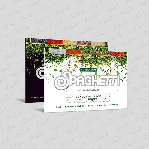 르세라핌 (LE SSERAFIM) - 1st Single Album 'SPAGHETTI' [Weverse Albums ver.][2종 중 1종 랜덤 발송]