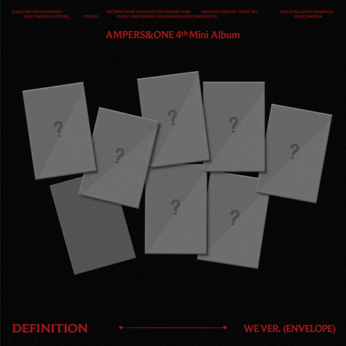 앰퍼샌드원 (AMPERS&ONE) - 미니앨범 4집 : DEFINITION [WE Ver.] [7종 SET]