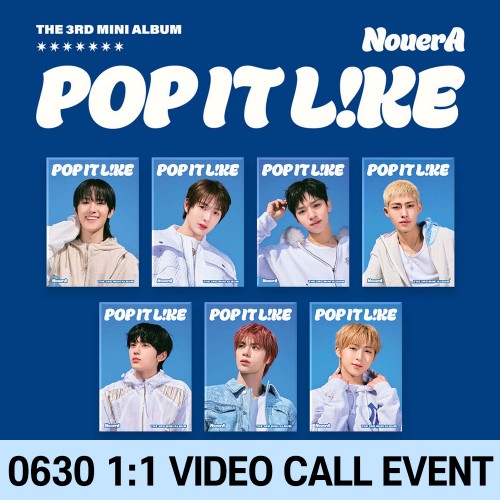 [0630 1:1 영상통화 사인회] NouerA (누에라) - 미니 3집 [POP IT LIKE][POCAALBUM][7종 중 1종 랜덤 발송]