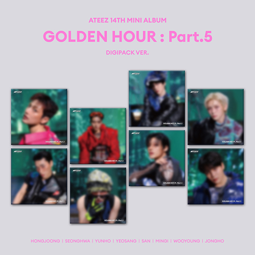에이티즈 (ATEEZ) - 14TH MINI ALBUM [GOLDEN HOUR : Part.5][DIGIPACK VER.][8종 중 1종 랜덤 발송]