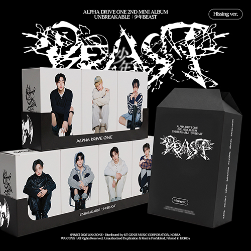 ALPHA DRIVE ONE (알파드라이브원) - 미니 2집 : UNBREAKABLE : 少年BEAST [Hissing Ver.] [7종 SET]