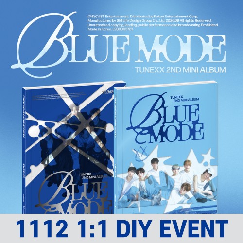 [1112 1:1 막대과자 만들기] TUNEXX (튜넥스) - 미니 2집 [BLUE MODE] [2종 중 1종 랜덤 발송]
